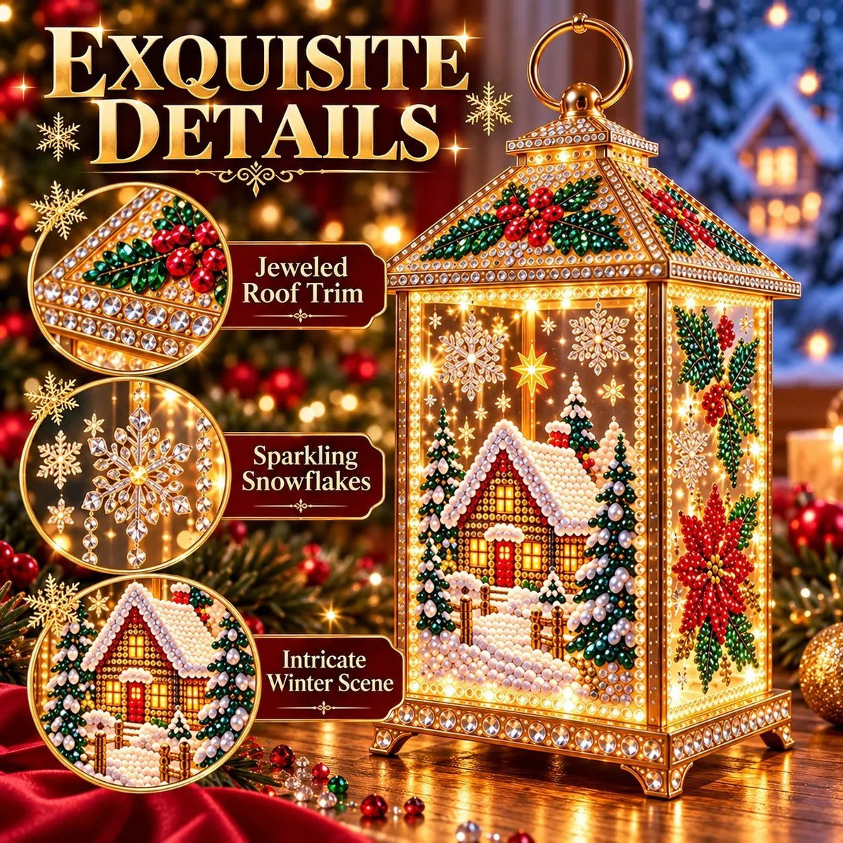 🌟DIY Light-Up Diamond Art Lantern