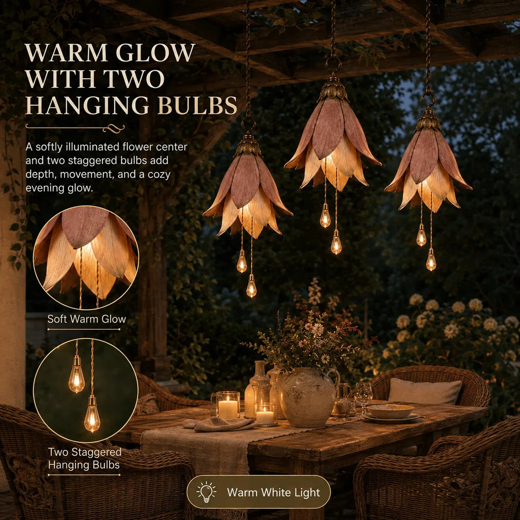 Vintage Hanging Flower Lights