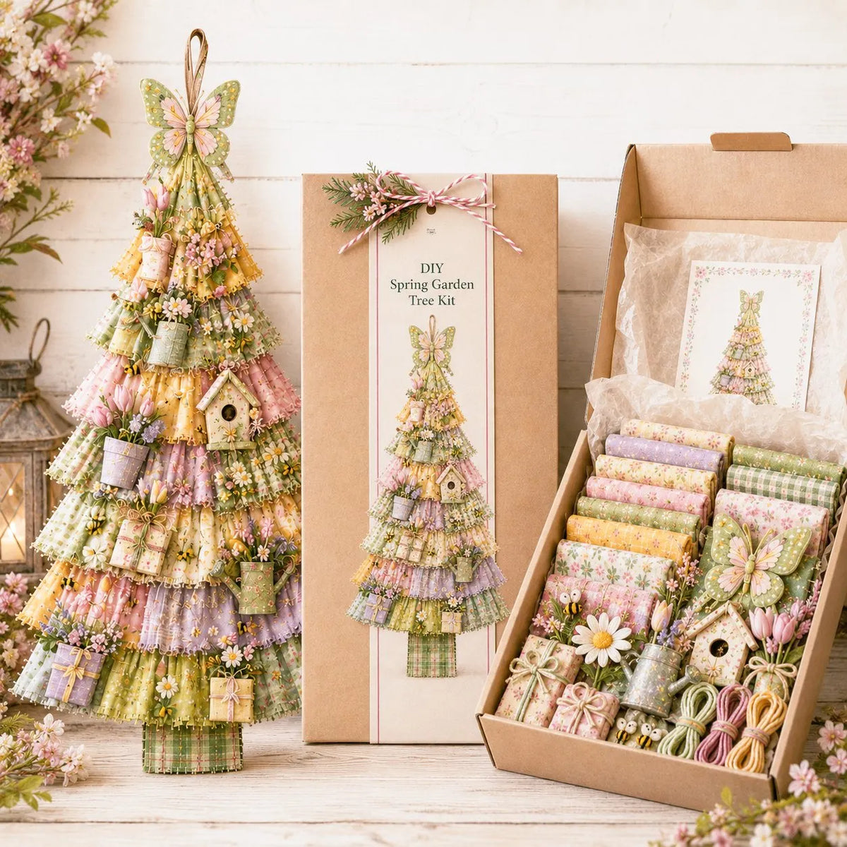 🎄Beginner-Friendly DIY Oversized Patchwork Christmas Tree Door Hanging Kit | Complete Kit with All Tools & Step-by-Step Guide Included 💕
