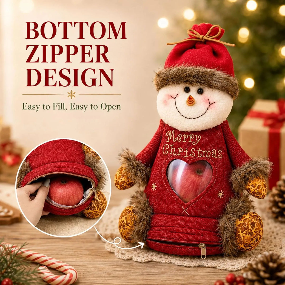 ⏳LAST DAY SALE ONLY ￡11.99!!✨🎅Christmas Gift Bags Zipper Design🎁