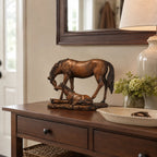 Vintage Mother & Foal Horse Figurine