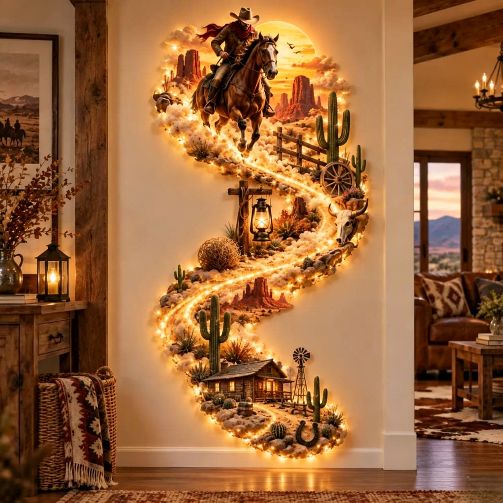 Western Trail LED Wall Decor