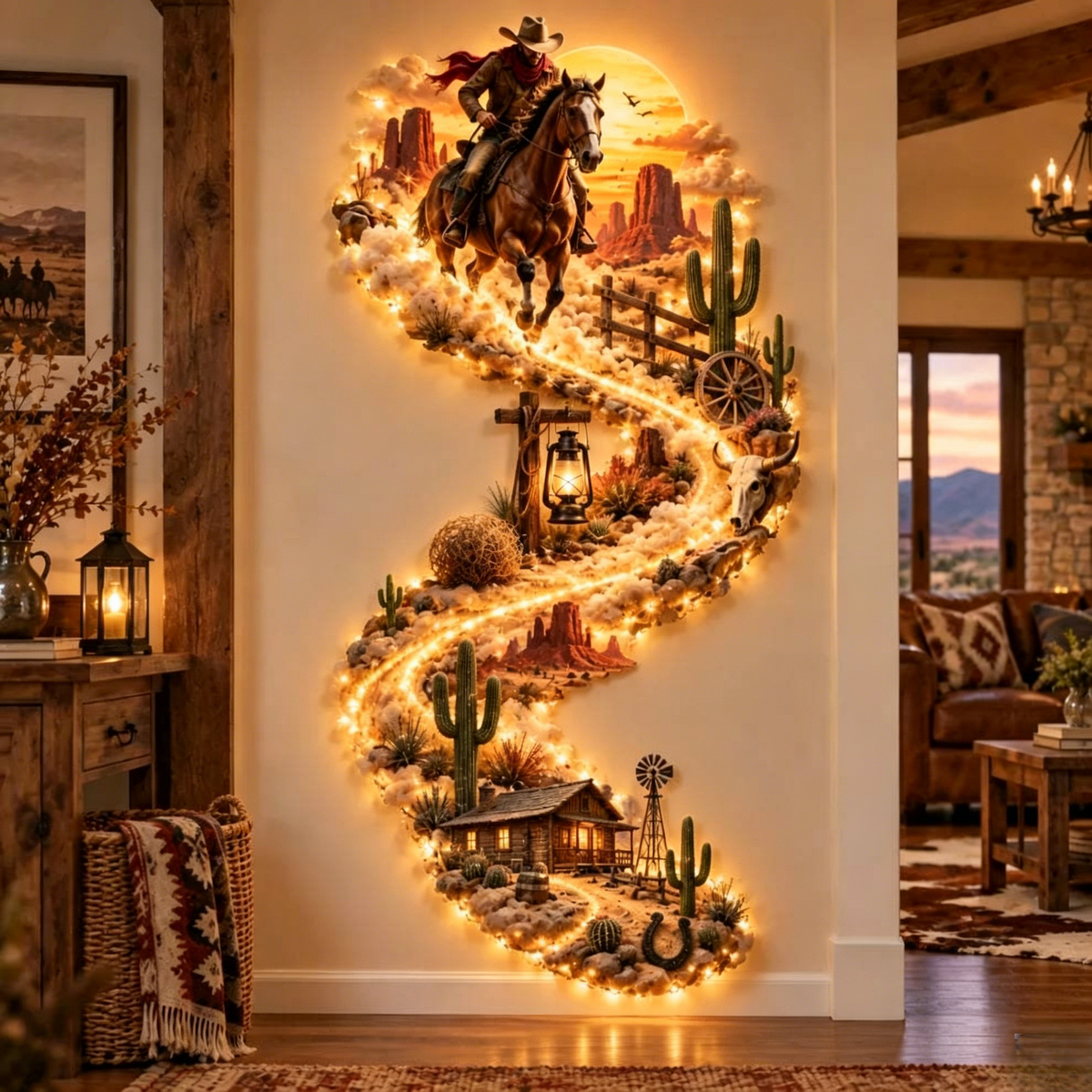 Western Trail LED Wall Decor