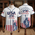Patriotic Statue of Liberty 1776–2026 - USA 250th Anniversary Baseball Jersey Unisex Shirt