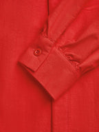 Casual Cotton Shirt Collar Blouse Loose Long Sleeve Daily Top