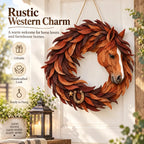 🐴 Rustic Horse Wreath