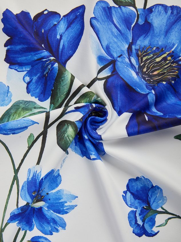 Casual Floral Slim Fit Short Sleeve Tee