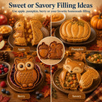 🍂 8-Design Fall Mini Pie Mold Collection