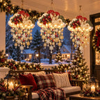 Angelic Christmas Snowfall Cloud – Lighted Hanging Holiday Decor☁️