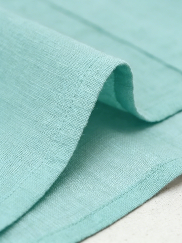Cotton Casual Plain Buttoned Shirt Collar Shirt