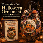 🎃 Beginner-Friendly DIY Halloween Classics Patchwork Ornament Kit Collection