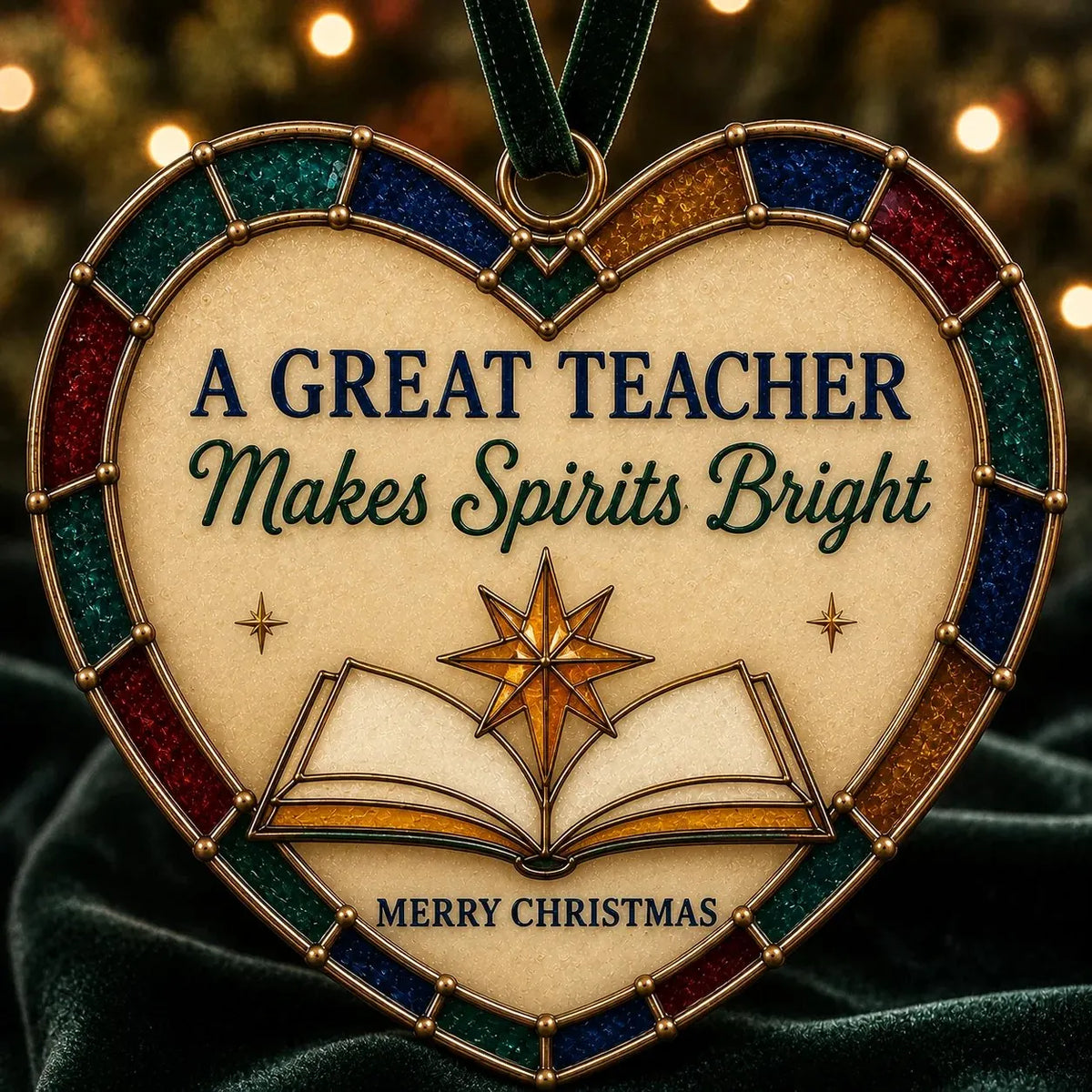 ✨ Heartfelt Stained-Glass Style Christmas Ornaments | The Perfect Holiday Gift for Everyone You Love ❤️🎄