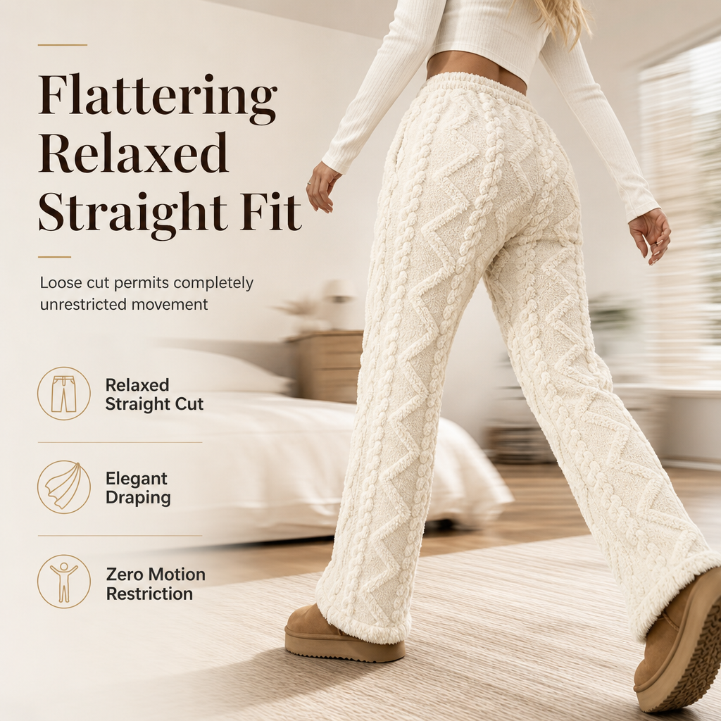 ⏳LAST DAY SALE ONLY￡15.99!!☁Women's Casual Warm Flannel Lined Lounge Pants