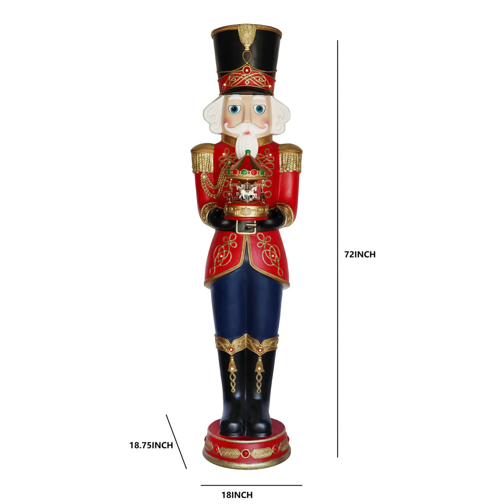 6' Grand Nutcracker with Carousel