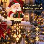 🔔🎄 Christmas Porch Railing Lights – 4 Festive Character Designs