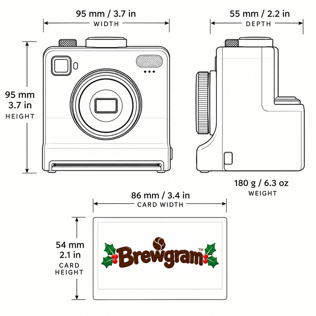 Instant Coffee Art Stencil Camera