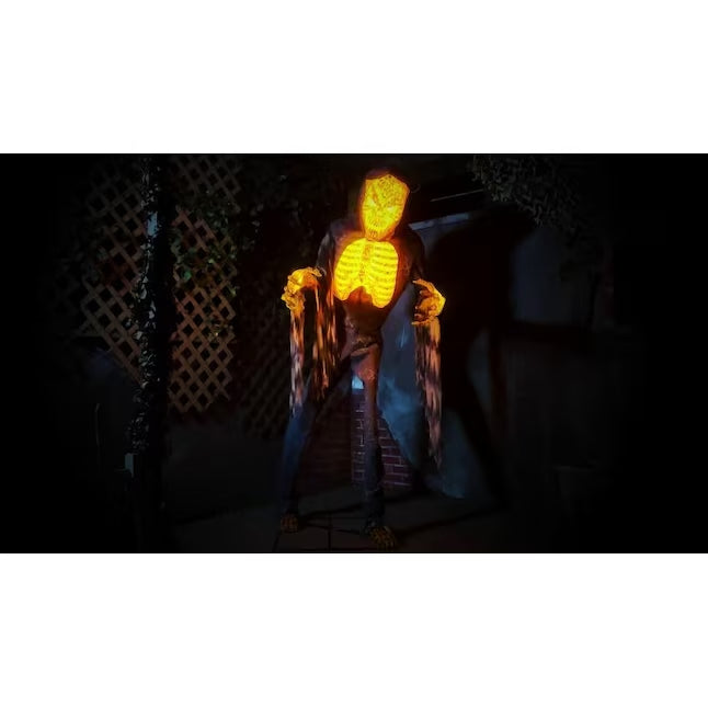 7.5-ft Freestanding Motion Activated Lighted Skeleton Animatronic