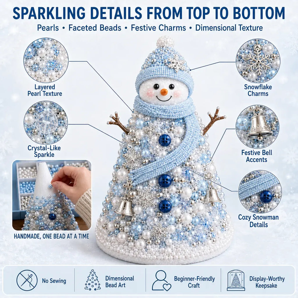 🎄Beginner-Friendly DIY Beaded Christmas Tree Craft Kit Collection