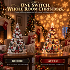 💯 Last day 49% OFF - 🎄Christmas Village Projection Centerpiece