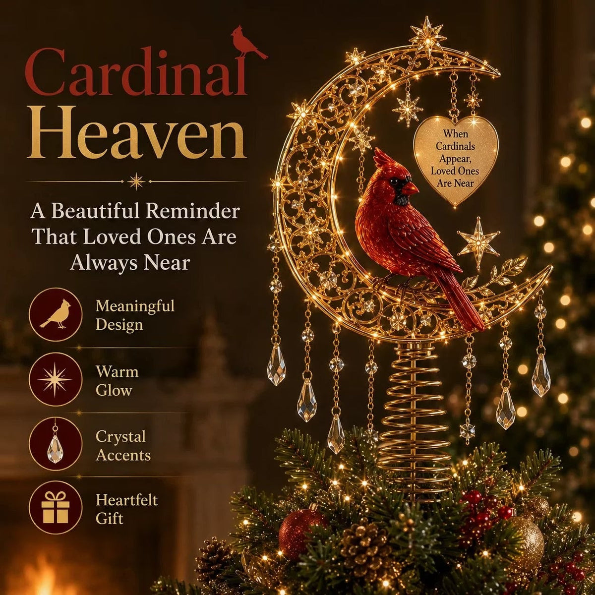 🎄 Lighted Memorial Christmas Tree Topper Collection