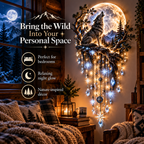 ⏳ Last Day 50% OFF-🐺🌕 Wolf Howling Moon Starfall Wall Light – Bring the Wild Home