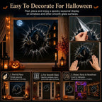 3D Crack Glass Spooky Decorations for a Haunted Halloween Scene