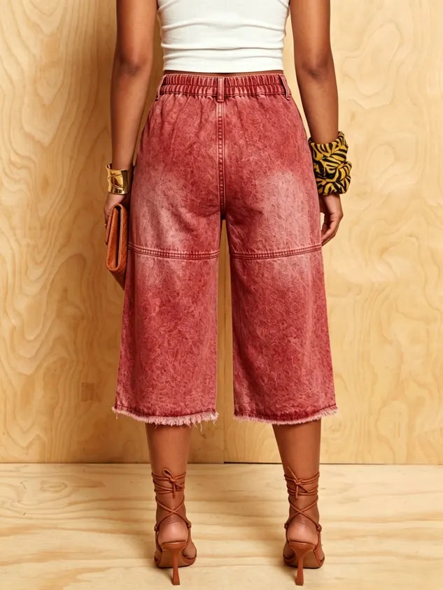 Denim Casual Solid Relaxed Jeans
