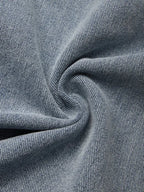Casual Plain Denim Bib Pants