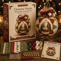 ✝️ Beginner-Friendly DIY Christmas Nativity Patchwork Ornament Kit Collection