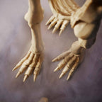 Animated LED Sit-and-Stand Skeleton Wolves (2-Pack)
