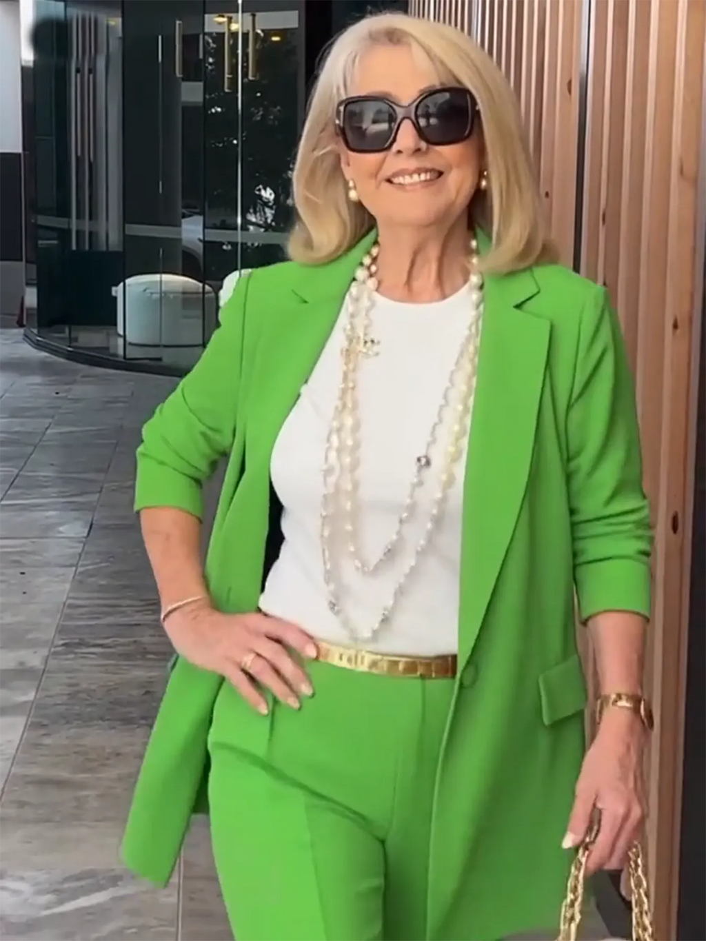 Two-Piece Suit Blazer Coat Pants Gorgeous Neutral Styles Suit