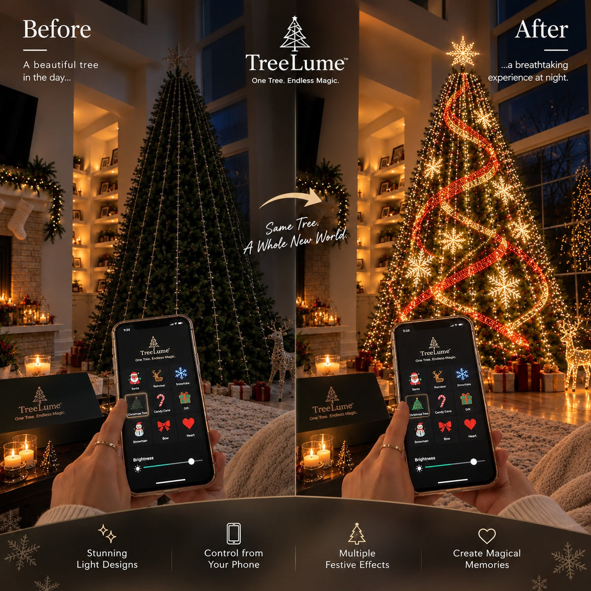 Smart Christmas Tree Animation Lights