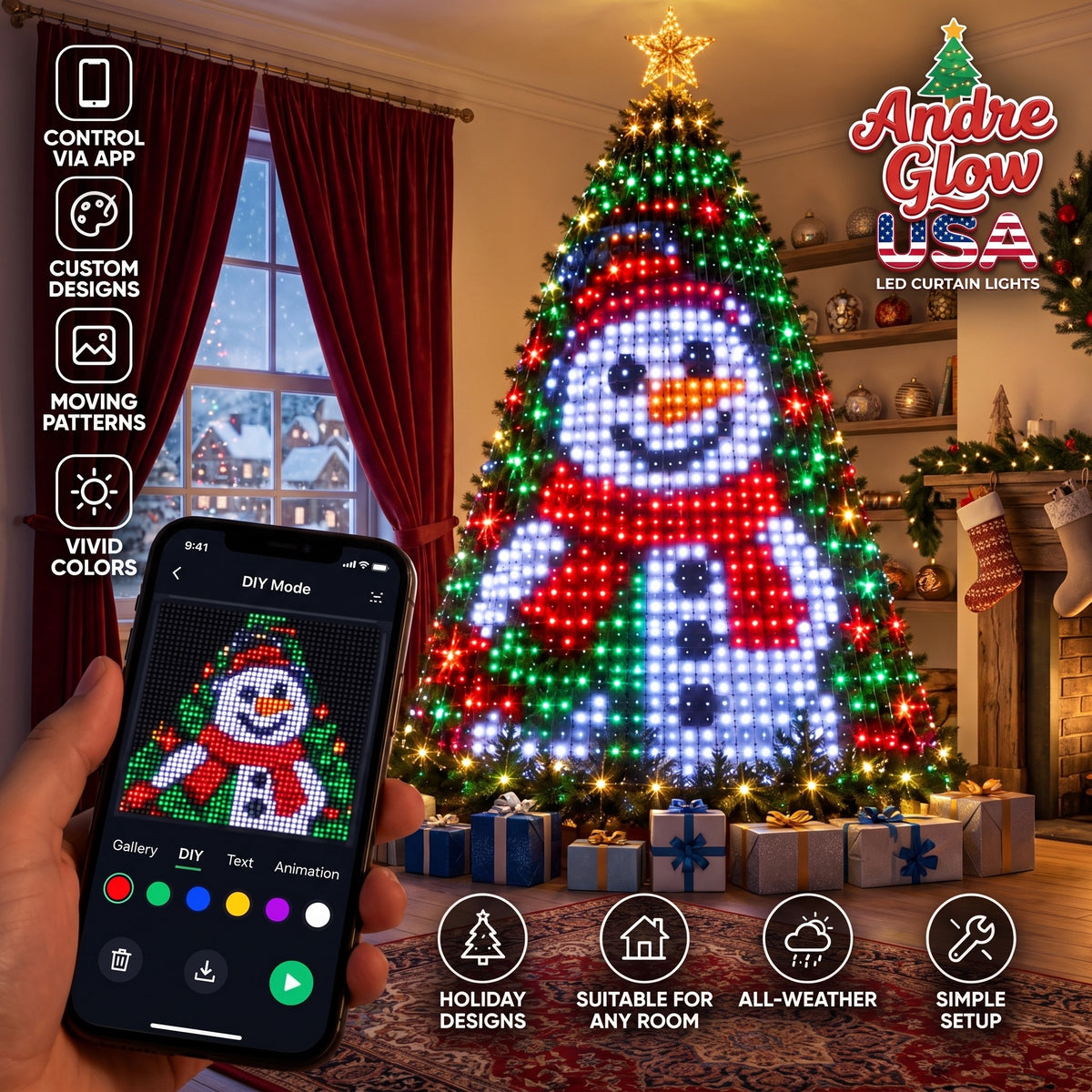 Smart Christmas Tree Animation Lights