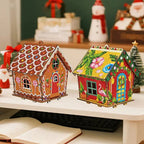 Gingerbread Snowman House Diamond Painting