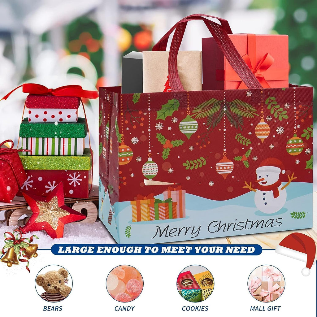 🔥🎄 Christmas Gift Bags Large Reusable Tote Bags