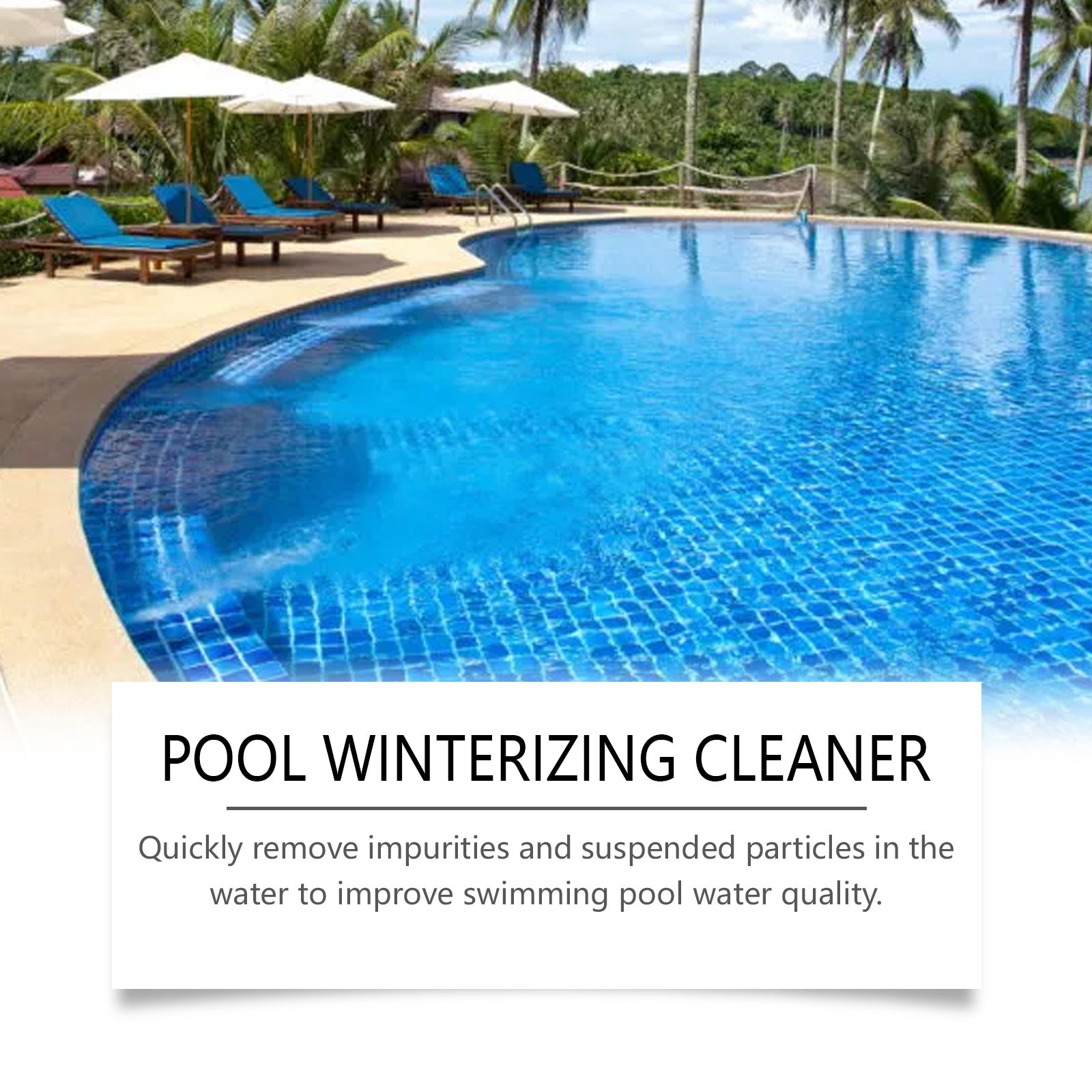 HozoneX Pool Water Clarifier Used to Improve the Water Quality of Home Public Outdoor Swimming Pools Cleaner