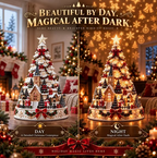 🔥 LAST DAY 49% OFF⭐🎄 Christmas Village Tree Tabletop Decor With Projector