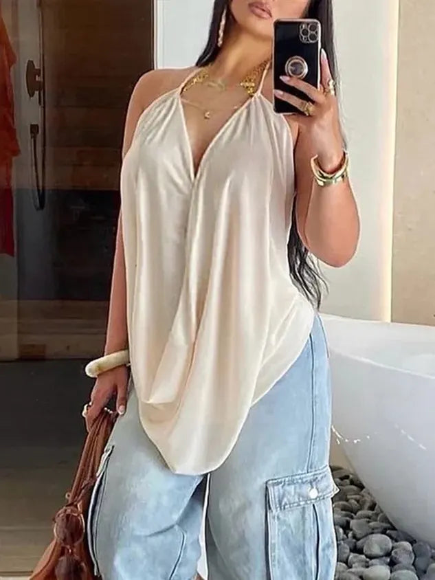 Casual Sheer Flowy Spaghetti Strap Camisole