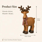 Rustic Farmhouse Reindeer Figurine