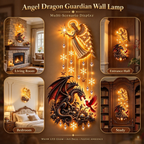 Angel Dragon Guardian Wall Lamp