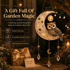 Solar Owl Moon Garden Light