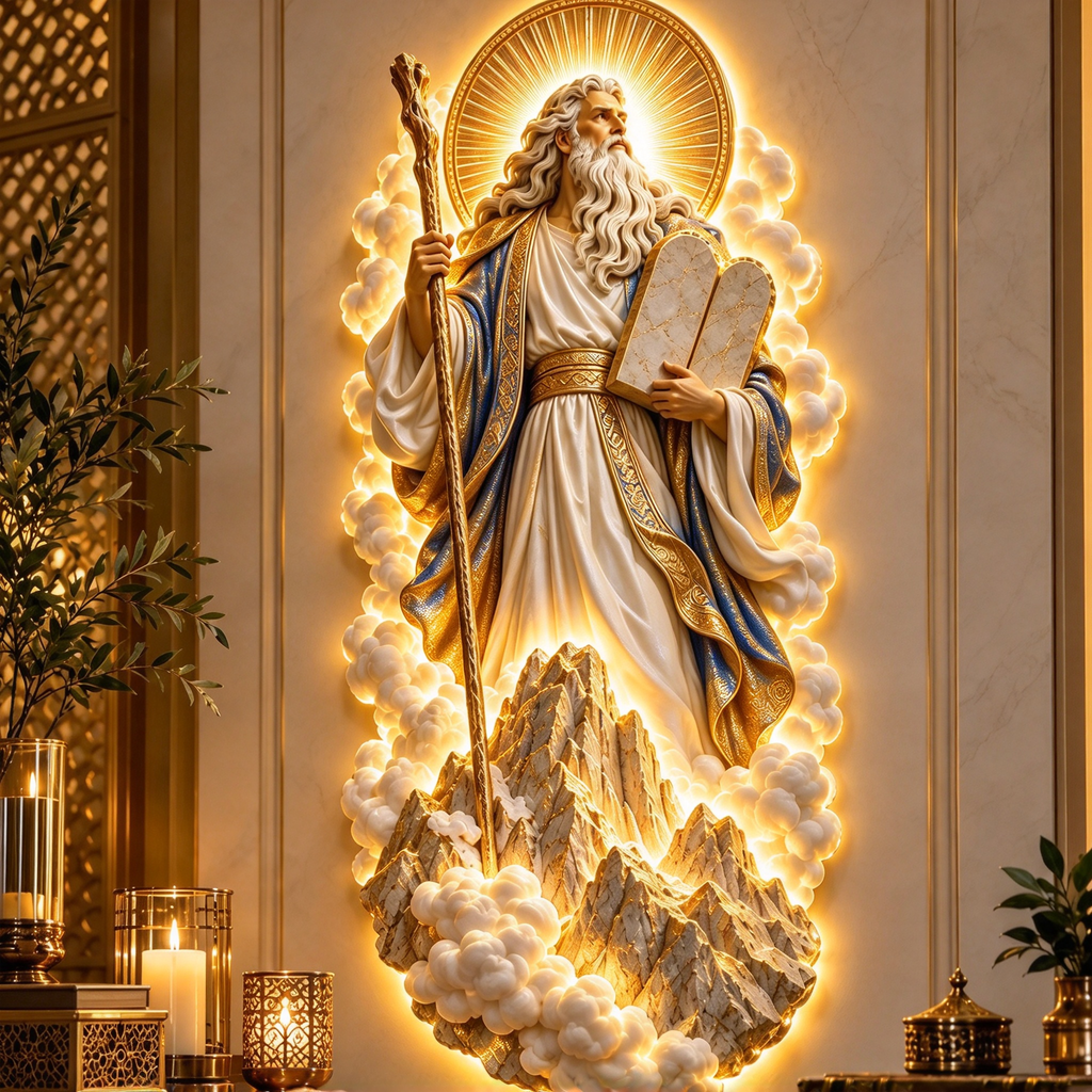 ✡️ Jewish Heritage Illuminated Wall Art – 3 Sacred Designs ✨