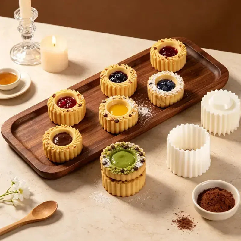 🍪 6-Shape Hand-Press Pastry Mold Set