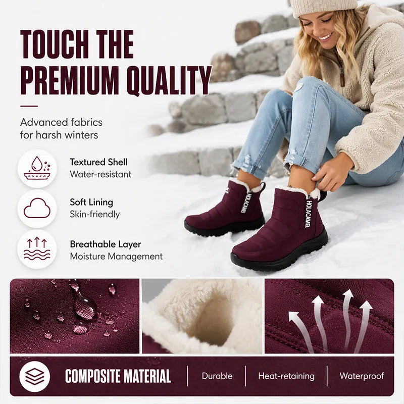 ⏳LAST DAY SALE ONLY￡17.99!!❄️Women’s Lightweight Winter Boots – Waterproof, Non-Slip & Plush-Lined for All-Day Warmth & Style👢✨