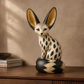 🦊🏠Vintage Fennec Fox Sculpture