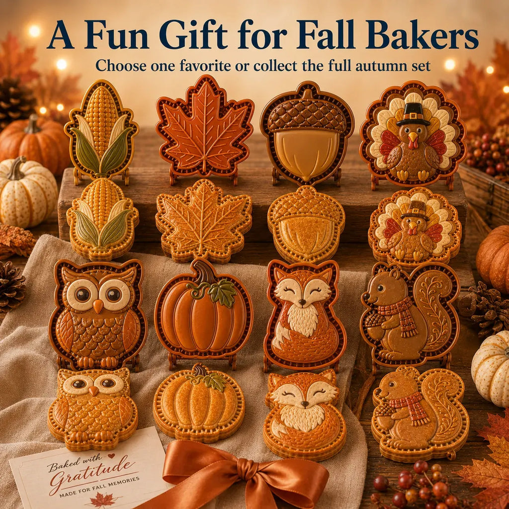 🍂 8-Design Fall Mini Pie Mold Collection
