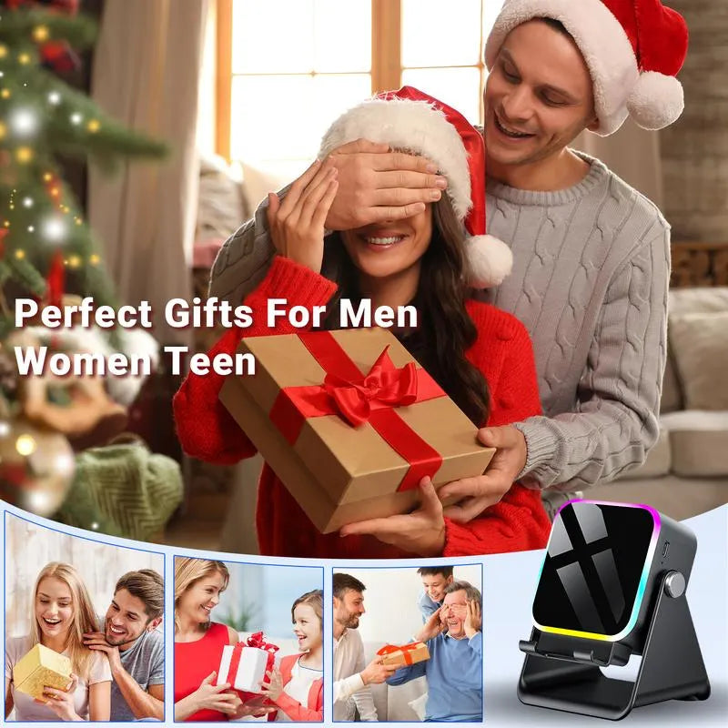 ⏳LAST DAY SALE ONLY ￡13.99!!✨🎅📱 5-in-1 Wireless Speaker Stand – Induction Audio & Phone Holder 🎵💡