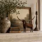 🐂Vintage Longhorn Bull Sculpture