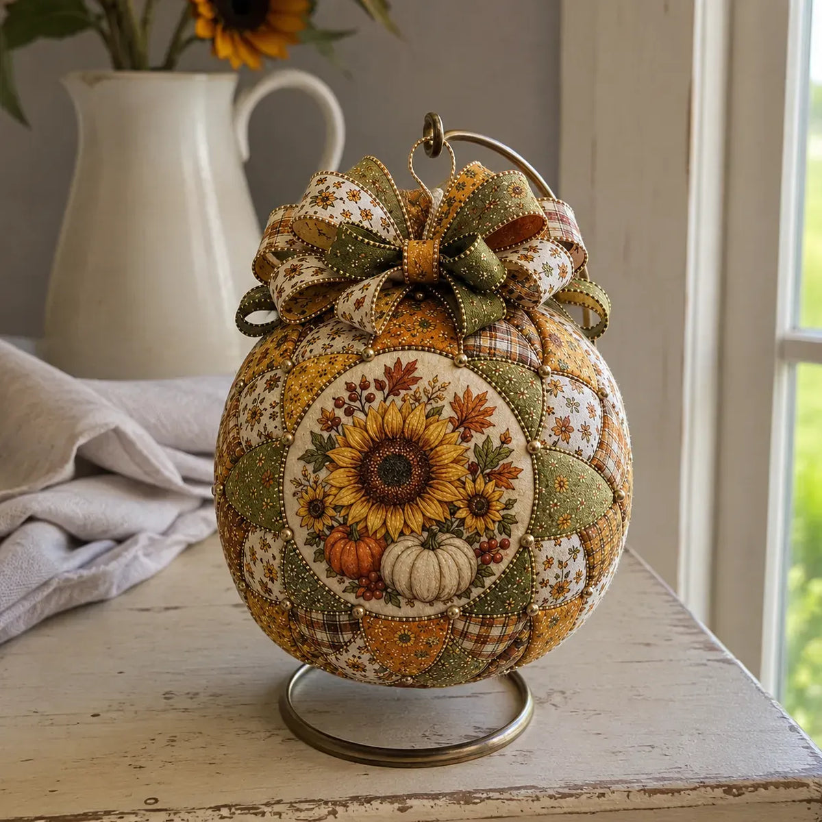 🍂 Beginner-Friendly DIY Autumn Thanksgiving Patchwork Ornament Kit Collection