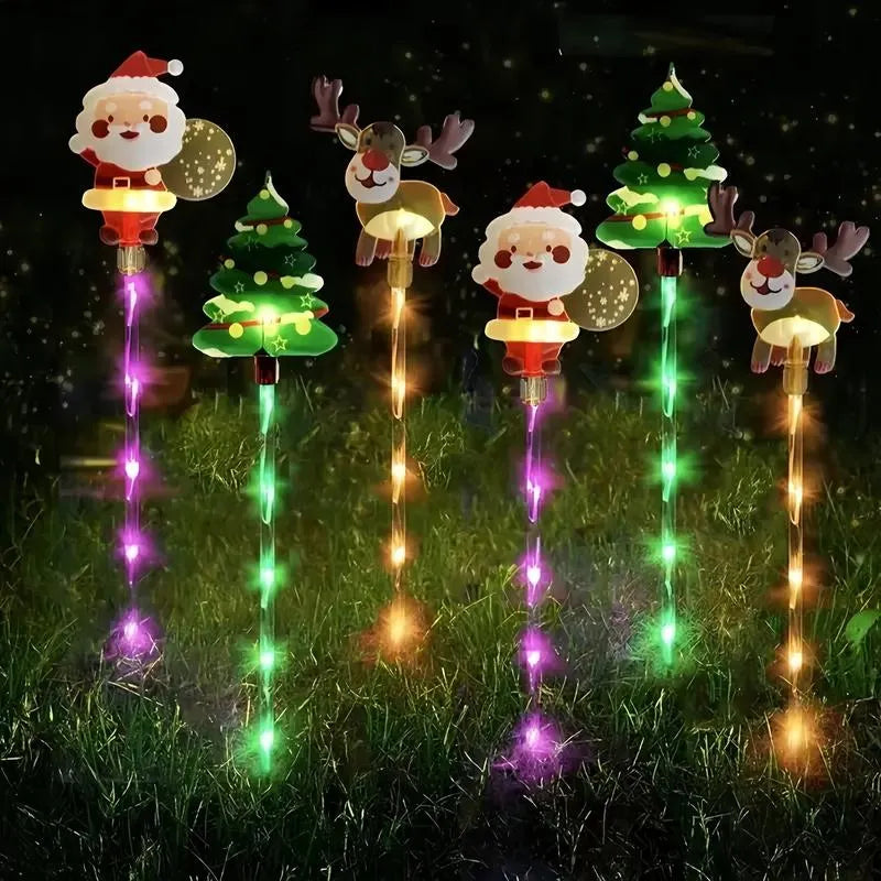 🎄🎁6-Pack Solar Christmas Decorative Lights